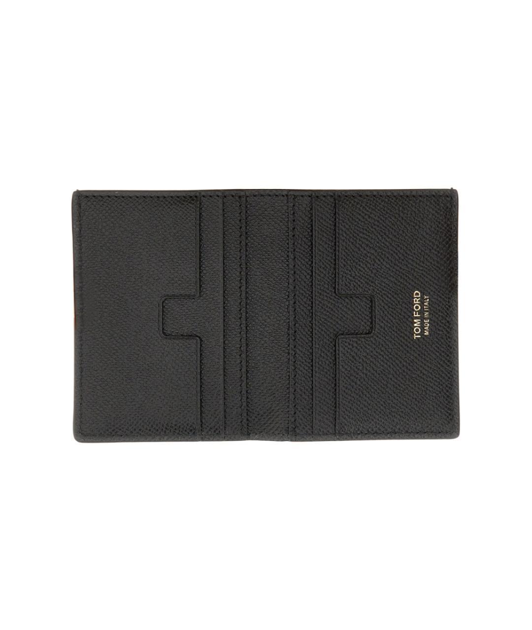 TOM FORD Черный кожаный кошелек, фото 3