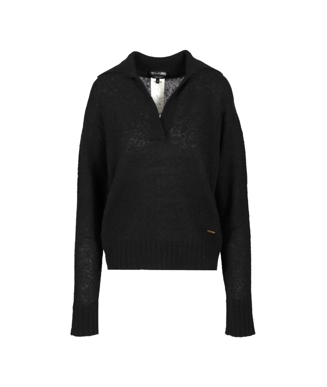 TOM FORD Черный кашемировый джемпер / свитер, фото 1