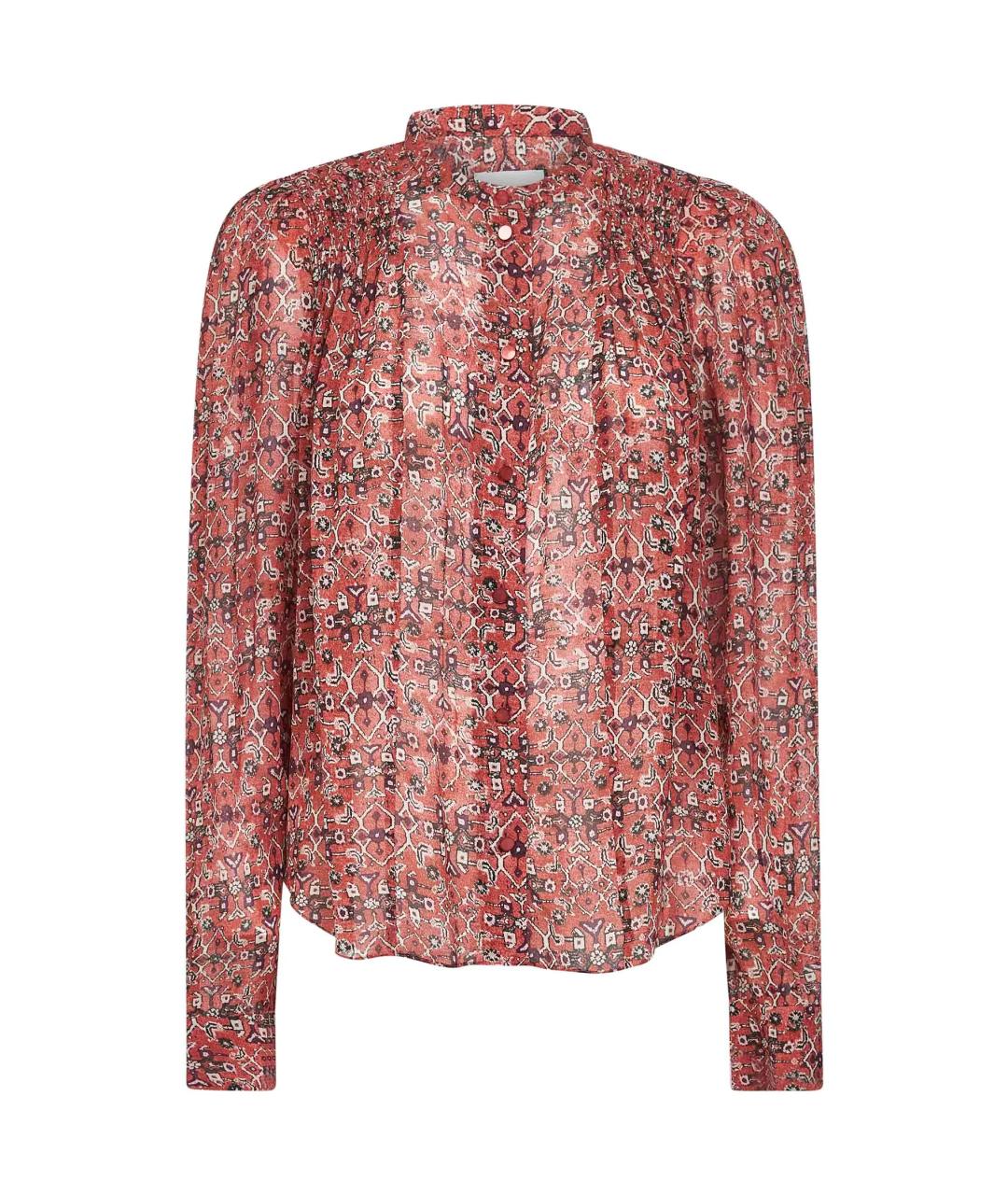ISABEL MARANT ETOILE Красная вискозная рубашка, фото 1