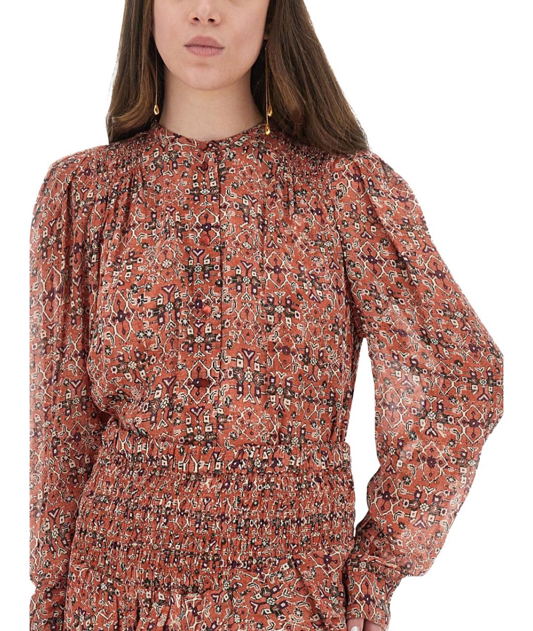 ISABEL MARANT ETOILE Красная вискозная рубашка, фото 5