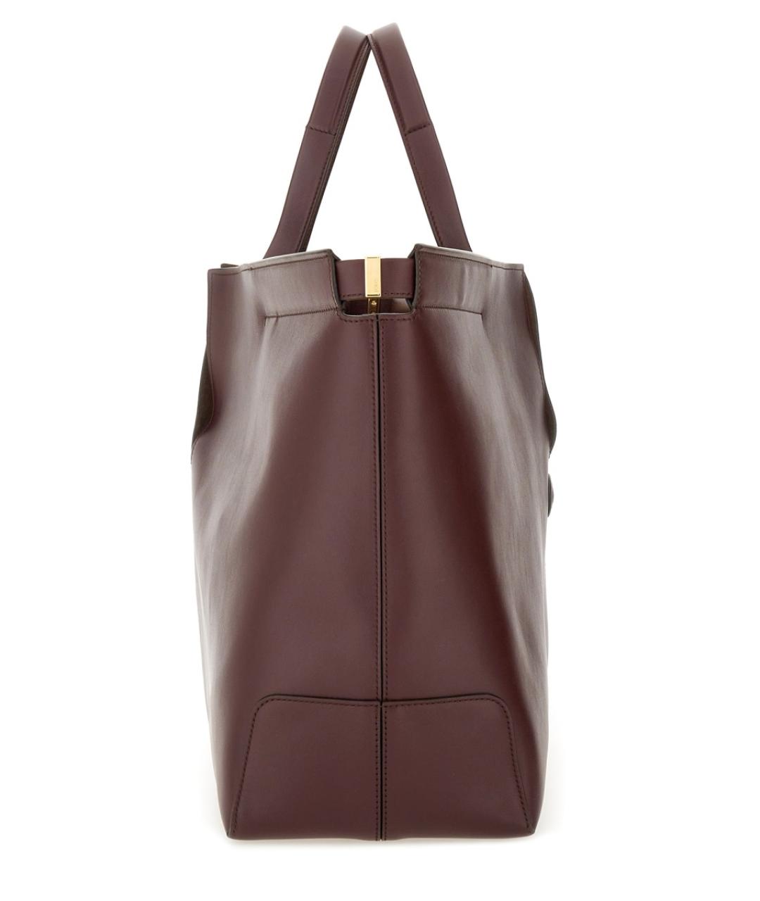 TOD'S Бордовая кожаная сумка через плечо, фото 4