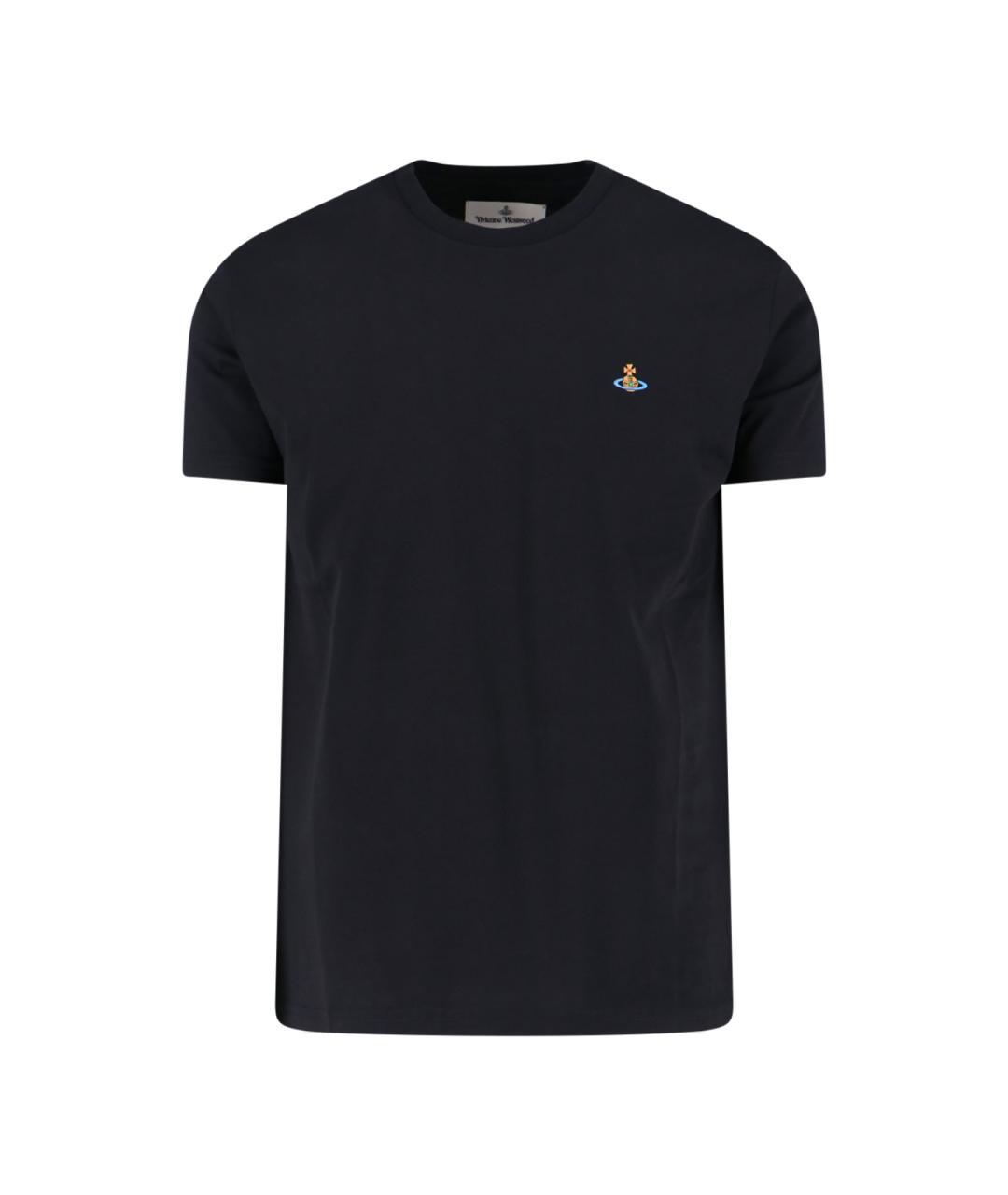 VIVIENNE WESTWOOD Черная хлопковая футболка, фото 1