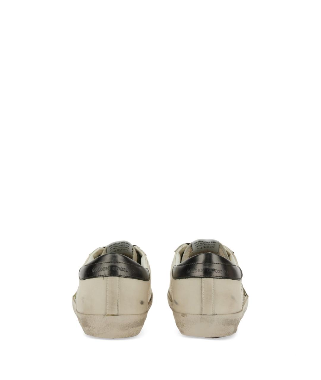GOLDEN GOOSE DELUXE BRAND Белые кожаные низкие кроссовки / кеды, фото 4