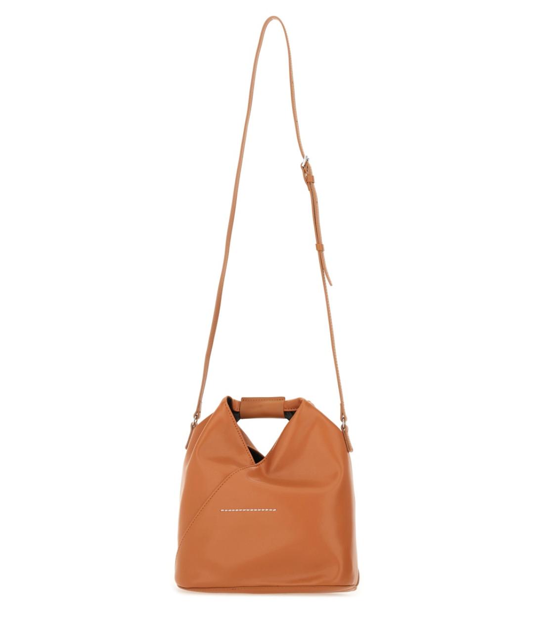 MM6 MAISON MARGIELA Коричневая сумка тоут из искусственной кожи, фото 2