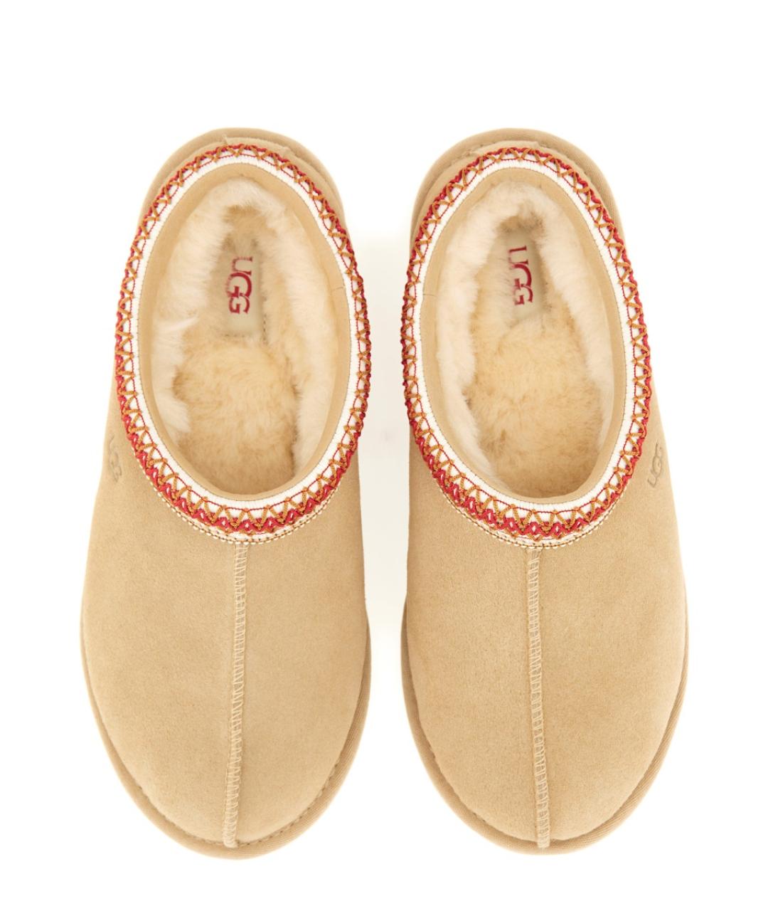 UGG AUSTRALIA Белые кожаные шлепанцы, фото 2