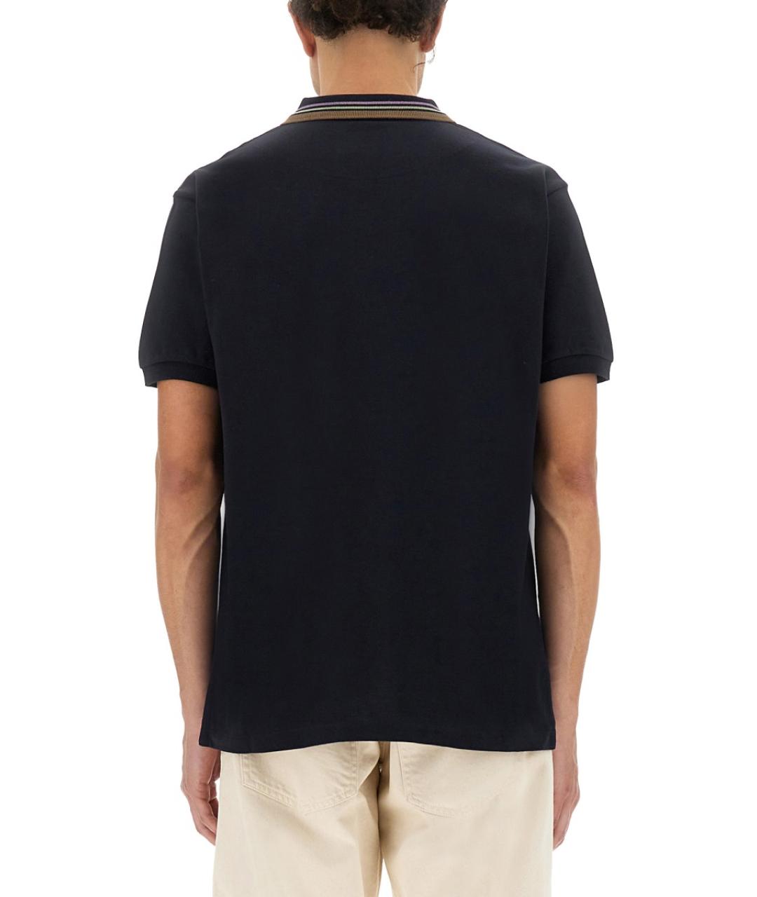 VIVIENNE WESTWOOD Синее хлопковое поло с коротким рукавом, фото 4