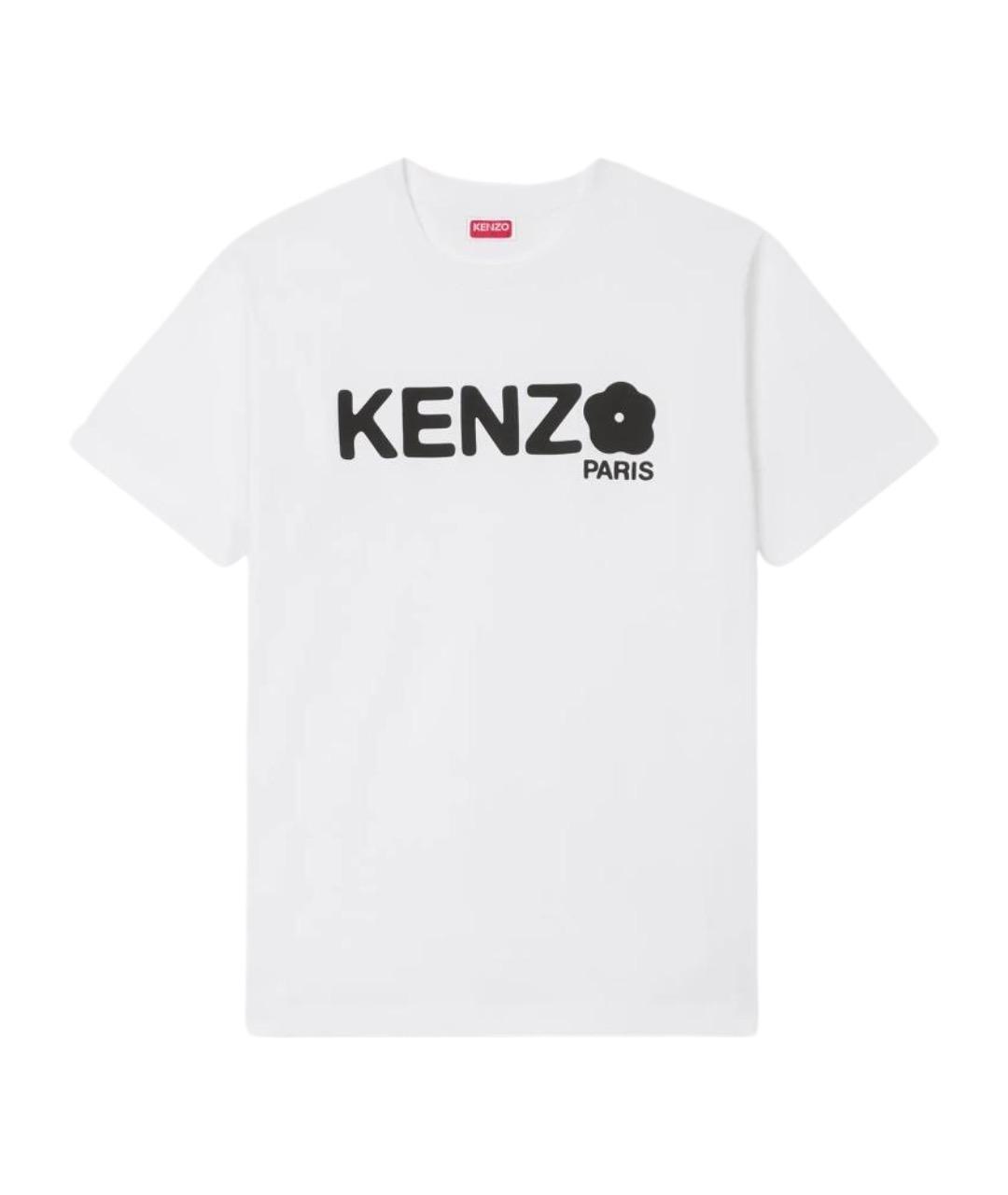 KENZO Белая хлопковая футболка, фото 1