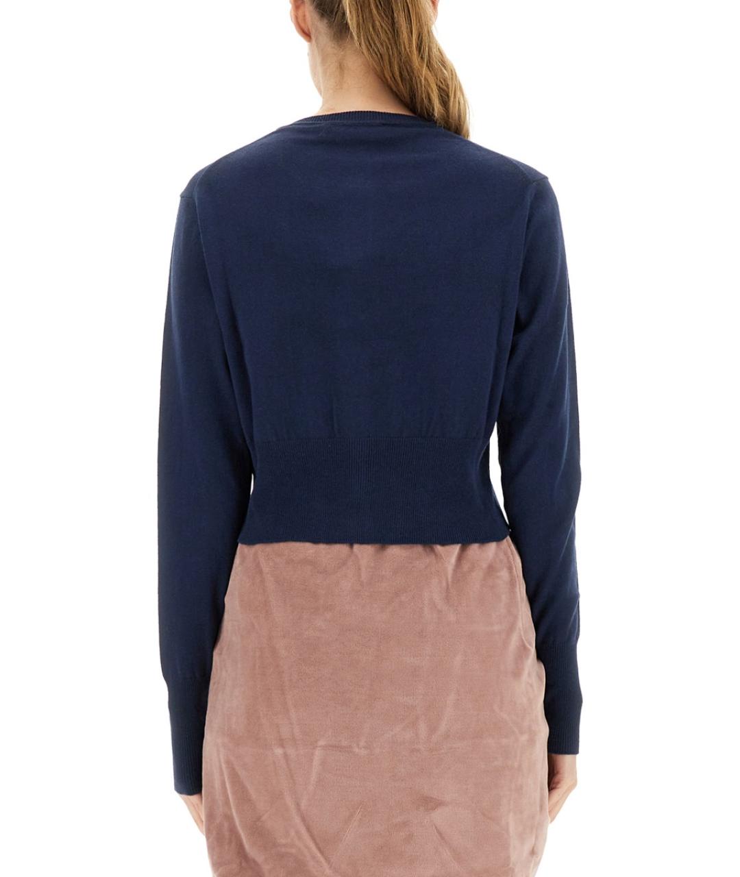 VIVIENNE WESTWOOD Синий хлопковый кардиган, фото 4