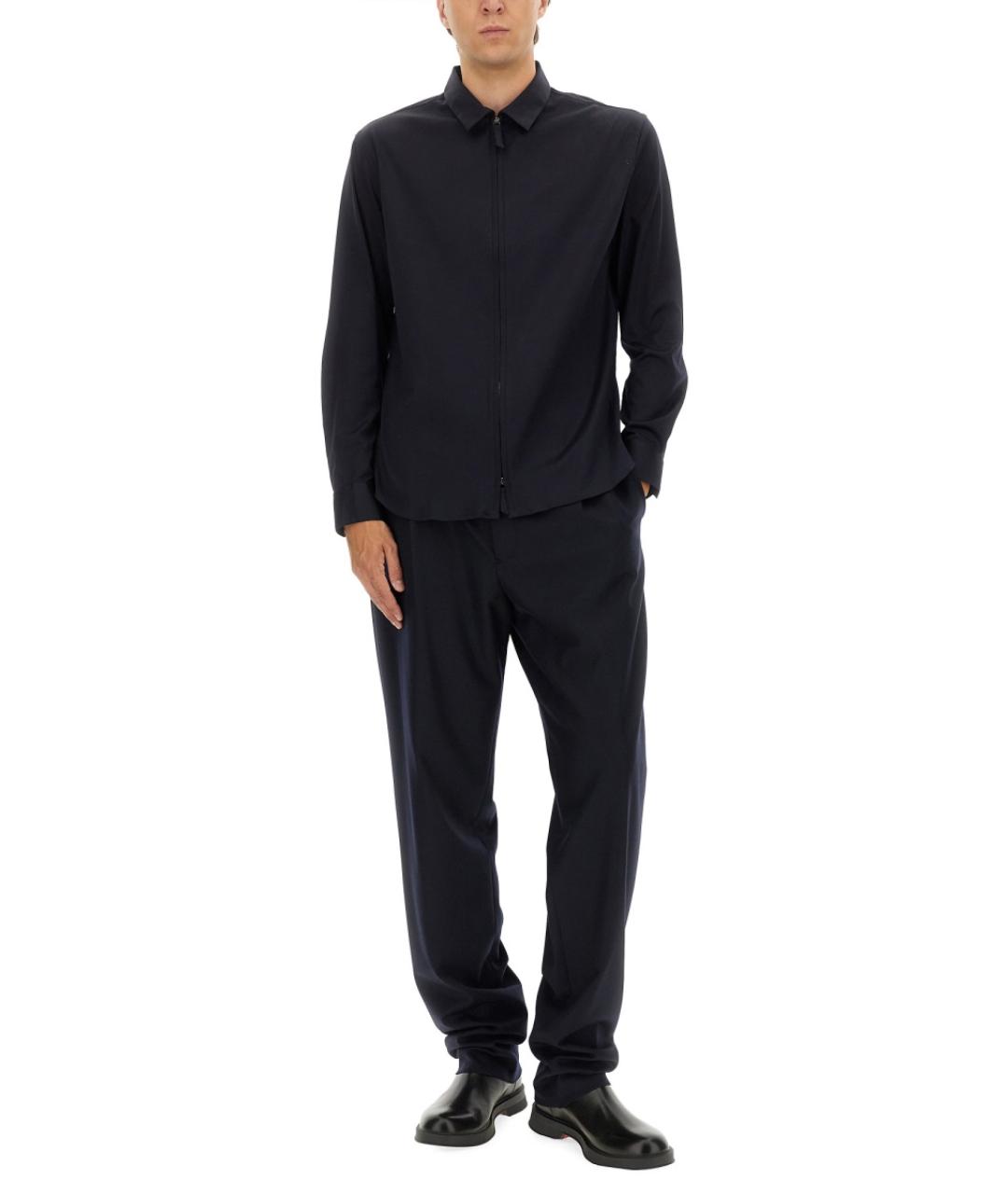 GIORGIO ARMANI Синие кашемировые повседневные брюки, фото 3