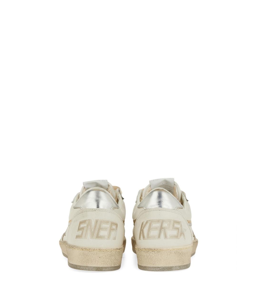 GOLDEN GOOSE DELUXE BRAND Бежевые кожаные кроссовки, фото 3