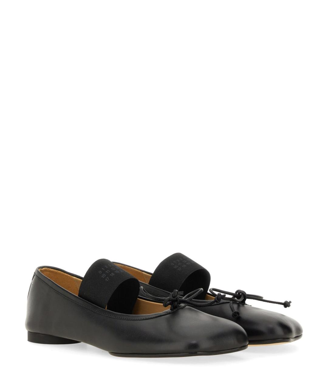 MM6 MAISON MARGIELA Черные кожаные балетки, фото 2