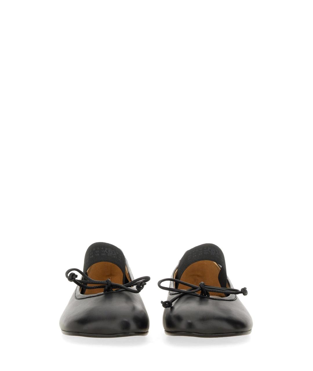 MM6 MAISON MARGIELA Черные кожаные балетки, фото 4