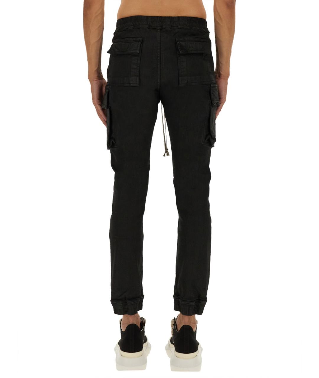 RICK OWENS DRKSHDW Черные хлопковые прямые джинсы, фото 3