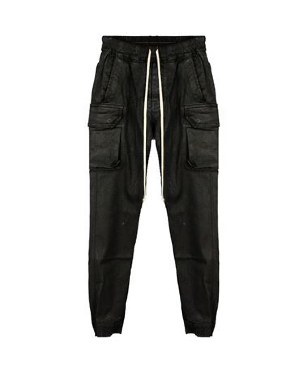 RICK OWENS DRKSHDW Черные хлопковые прямые джинсы, фото 1