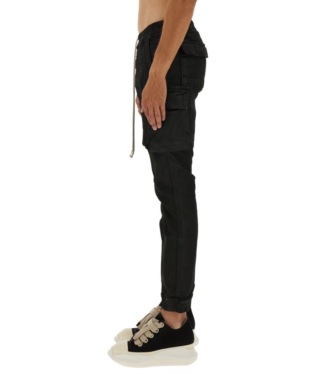 RICK OWENS DRKSHDW Черные хлопковые прямые джинсы, фото 4