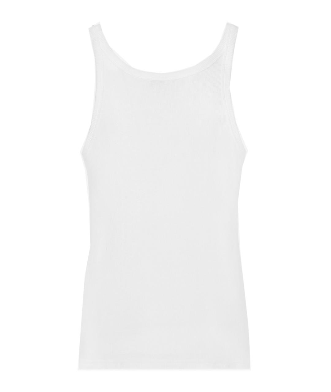 DOLCE&GABBANA Белая хлопковая майка, фото 2