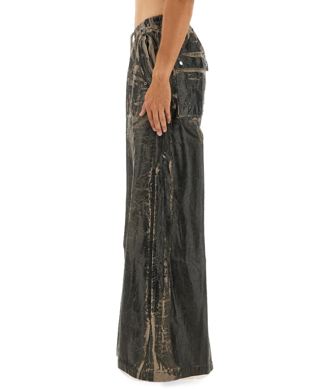 RICK OWENS DRKSHDW Мульти хлопковые повседневные брюки, фото 5