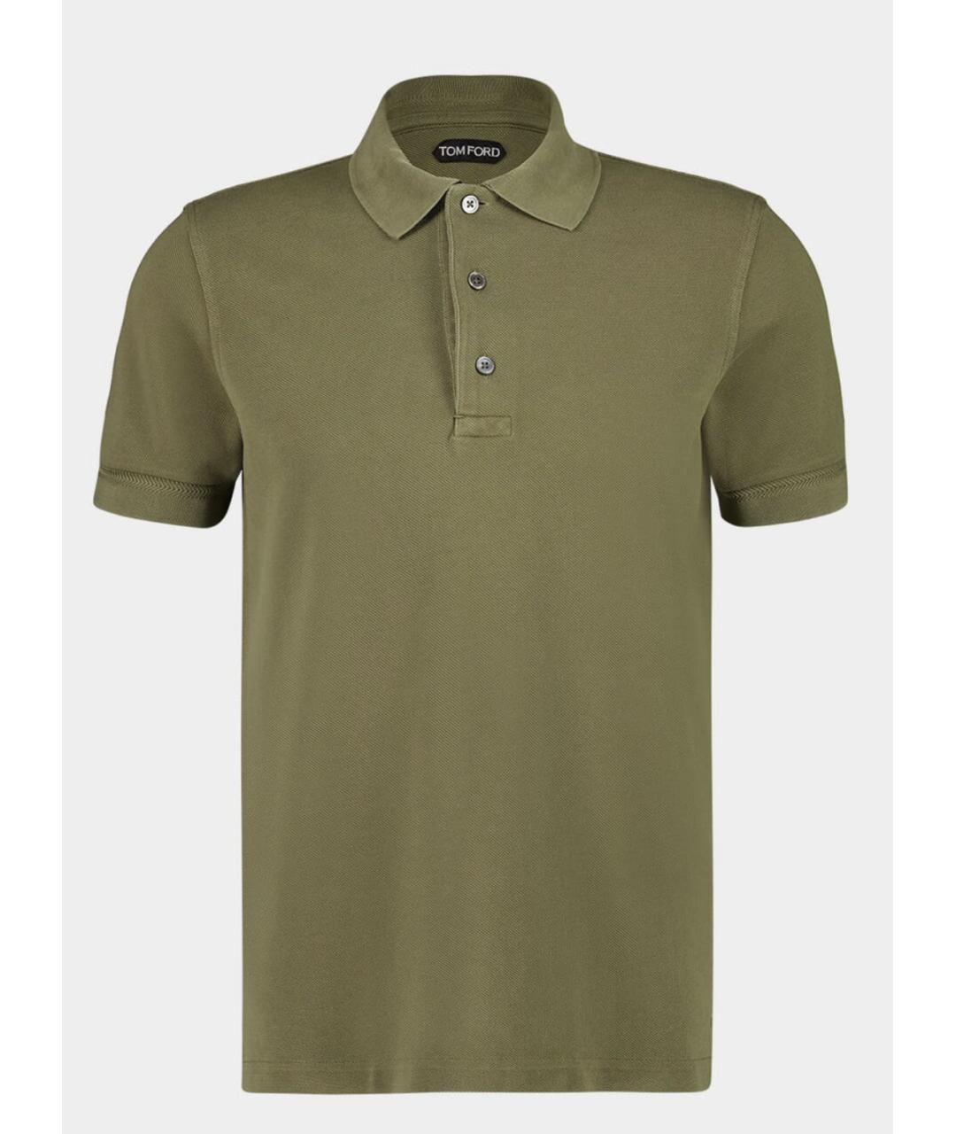 TOM FORD Зеленые поло с коротким рукавом, фото 6