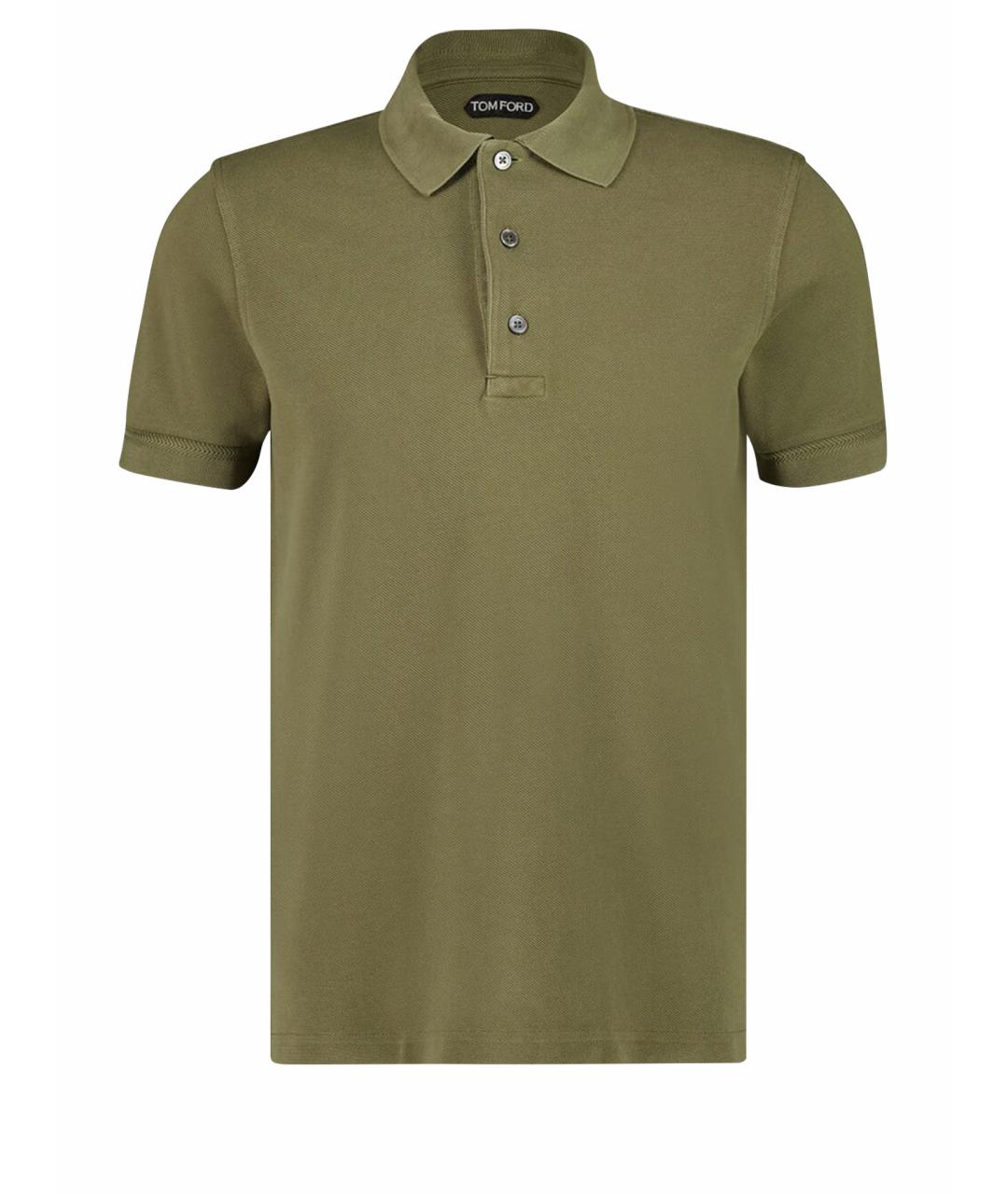 TOM FORD Зеленые поло с коротким рукавом, фото 1