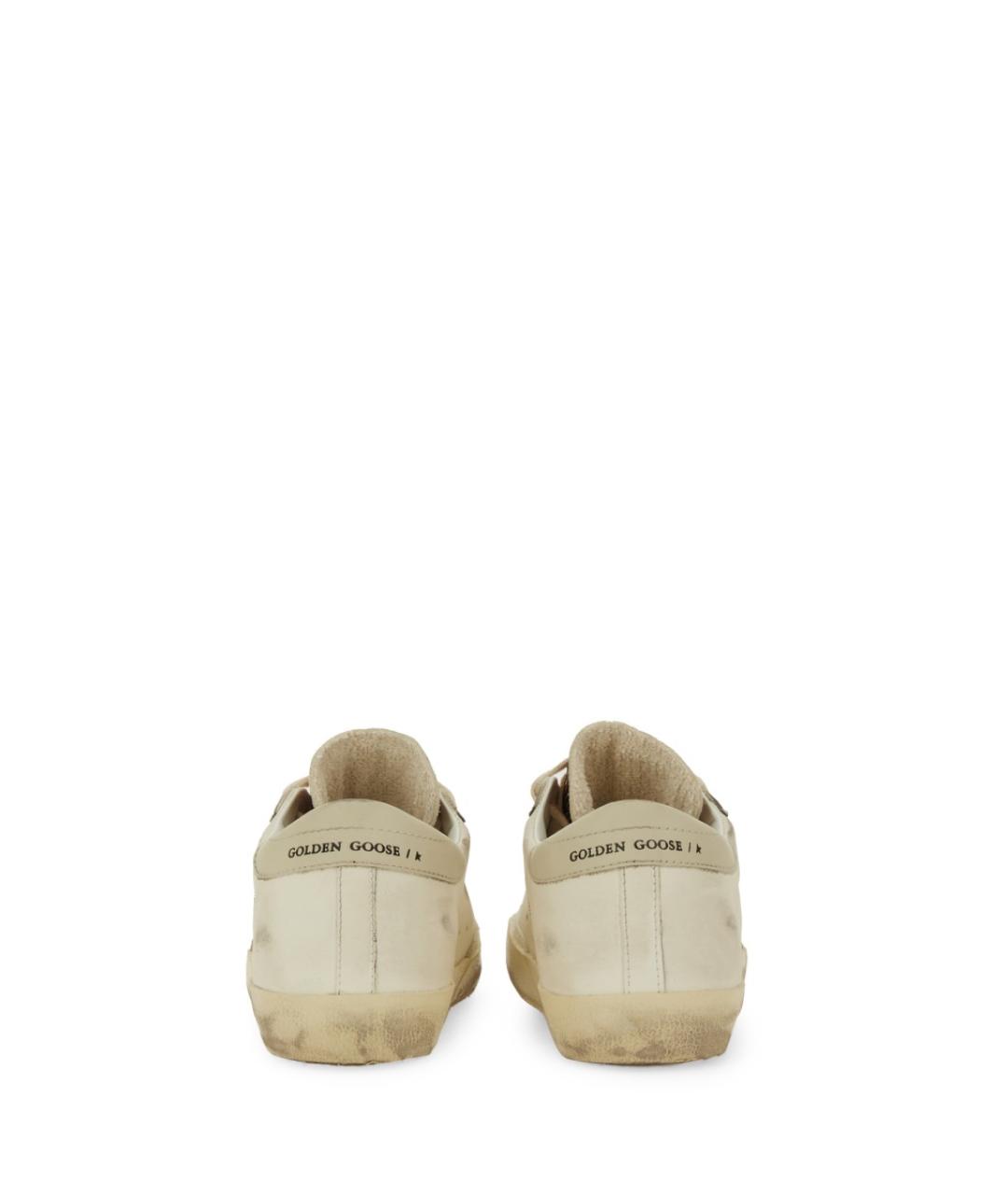 GOLDEN GOOSE DELUXE BRAND Бежевые кожаные кеды, фото 4