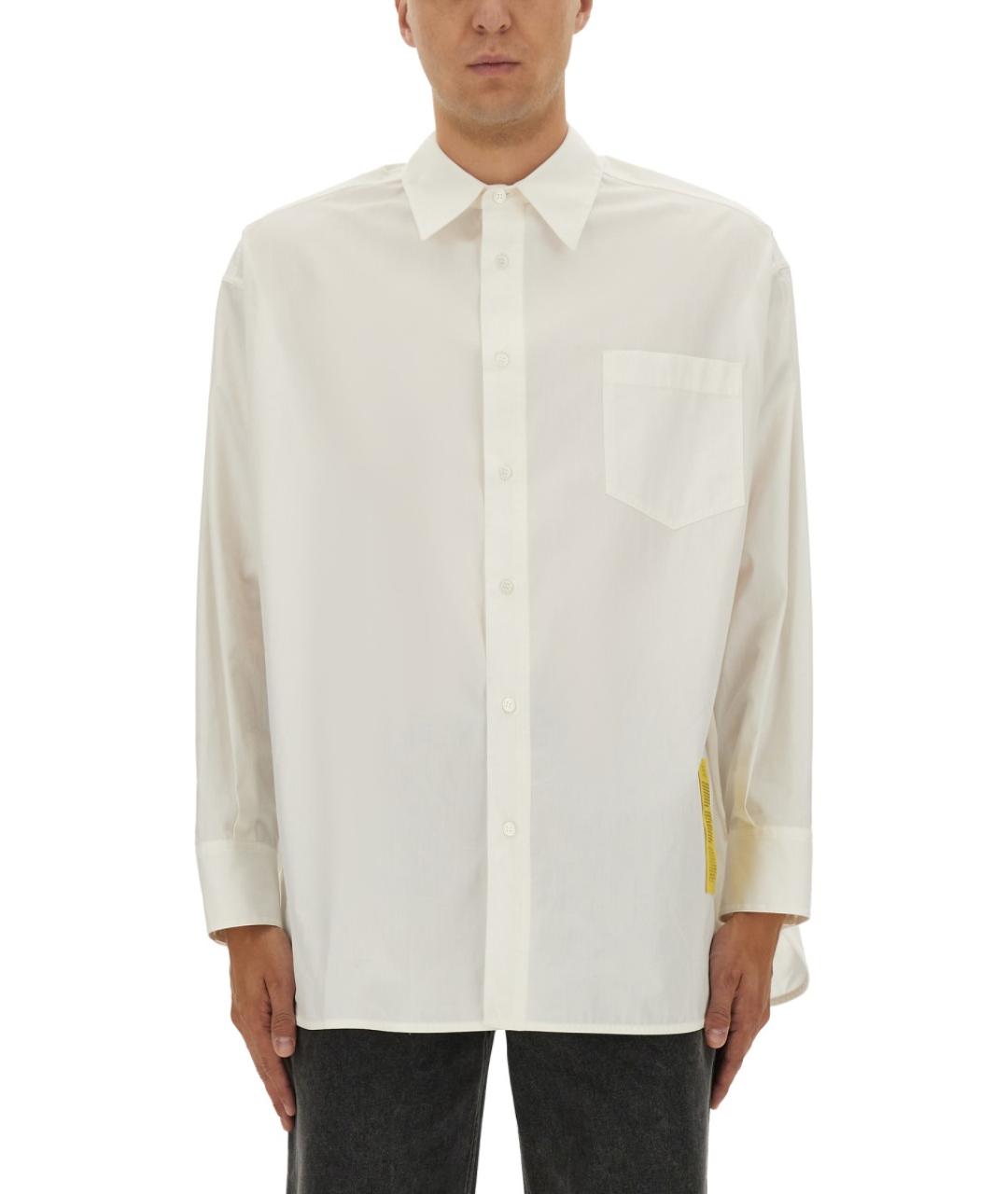 MM6 MAISON MARGIELA Белая хлопковая кэжуал рубашка, фото 2