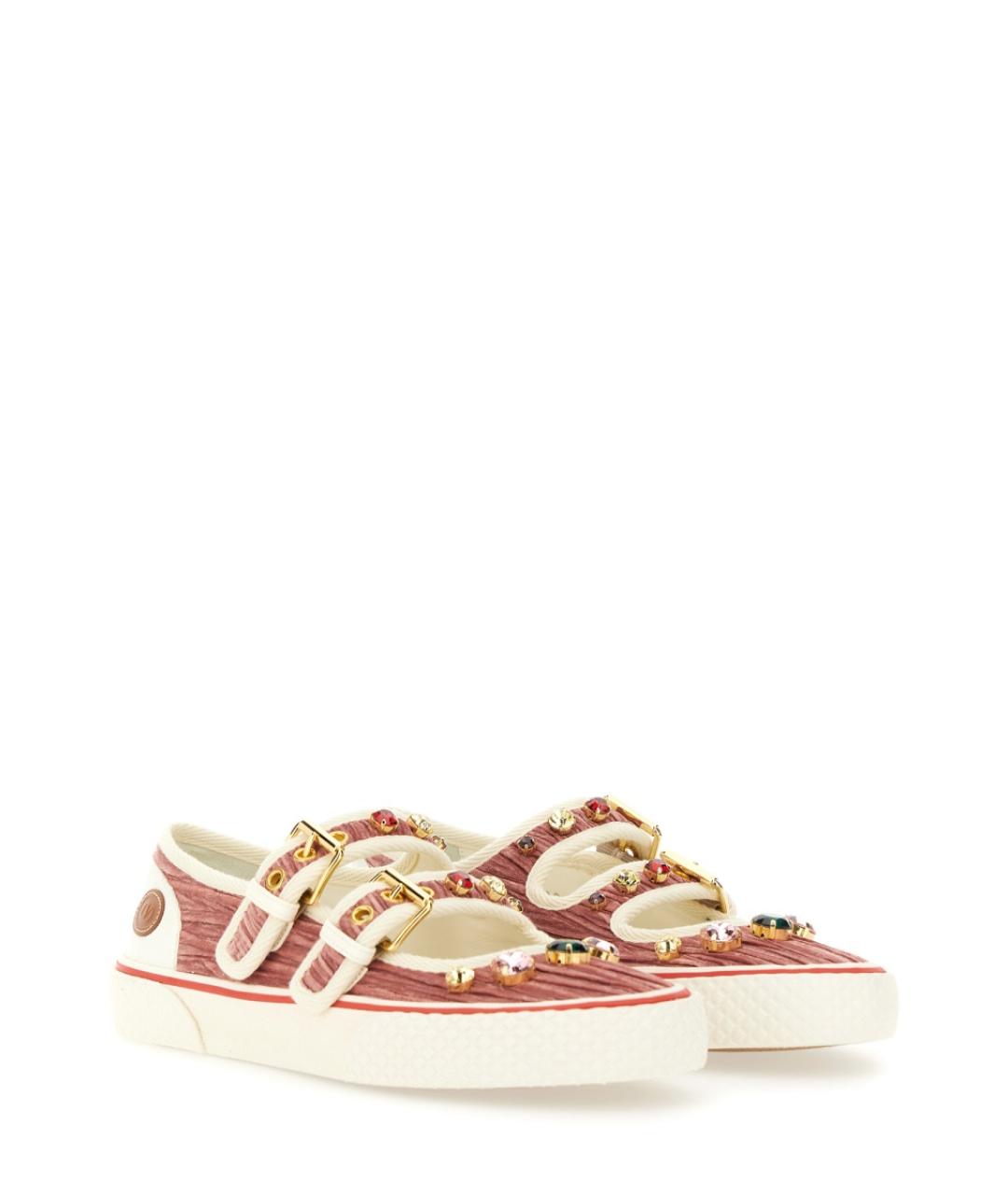 VALENTINO Розовые синтетические босоножки, фото 2