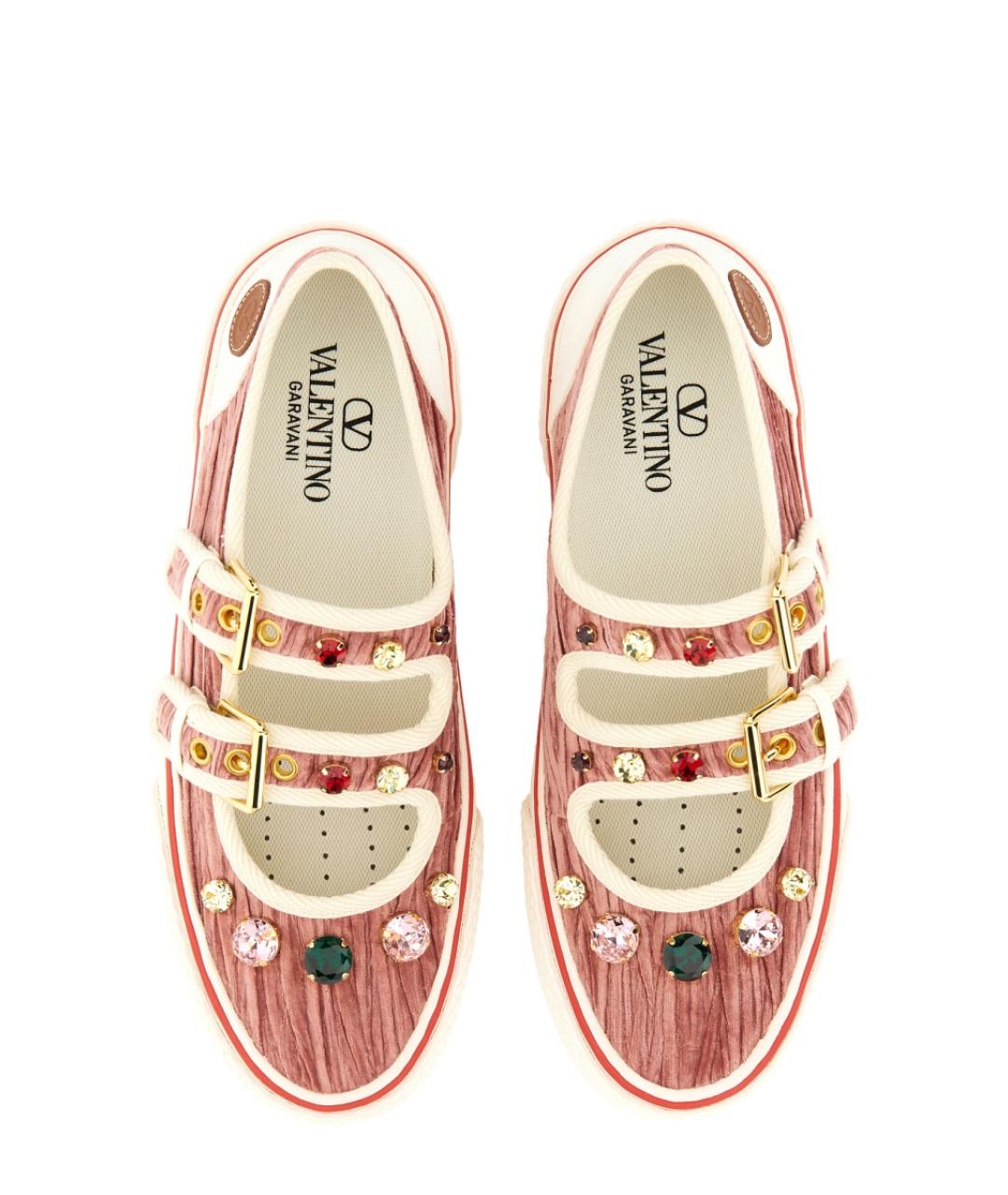 VALENTINO Розовые синтетические босоножки, фото 6