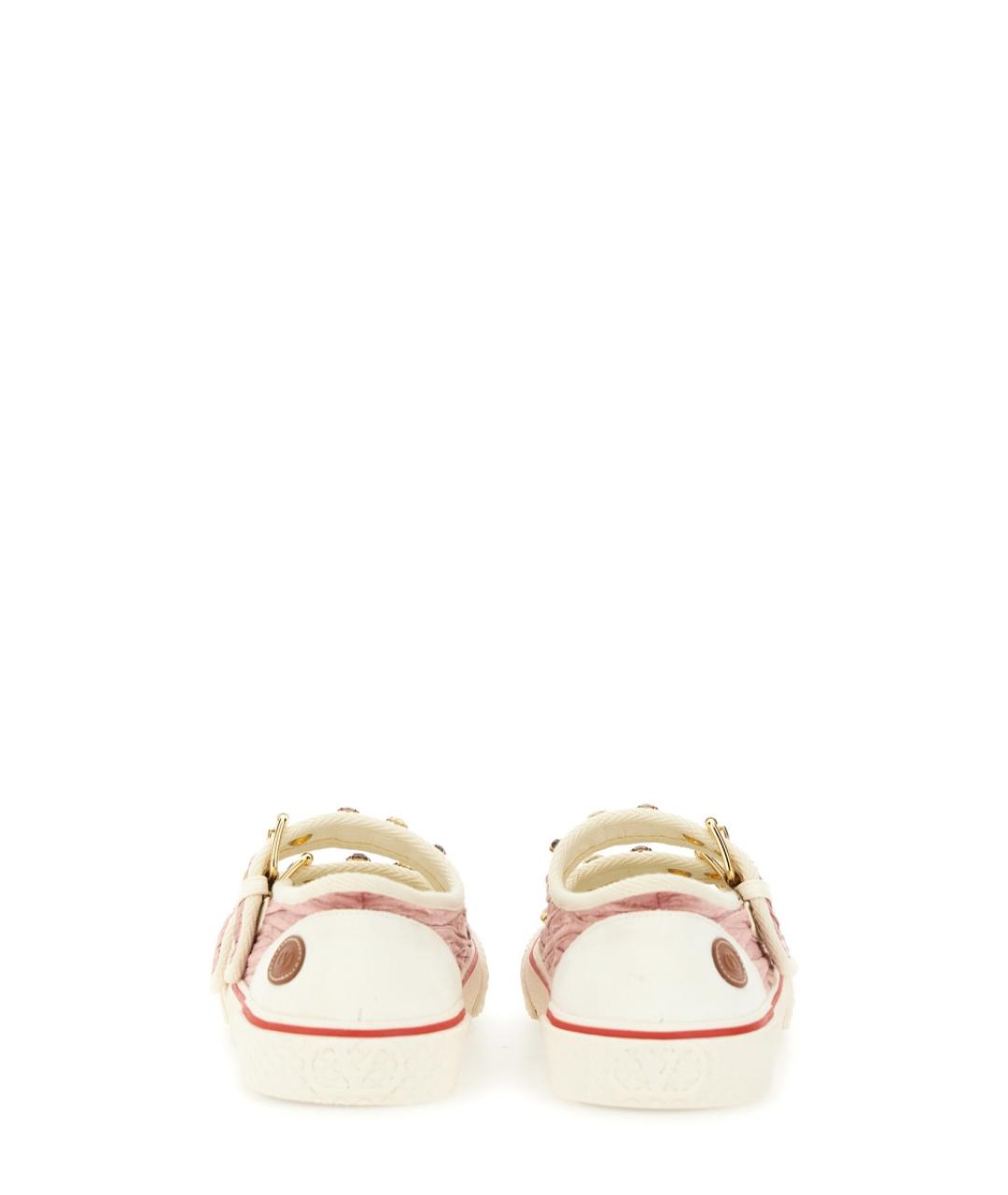 VALENTINO Розовые синтетические босоножки, фото 3
