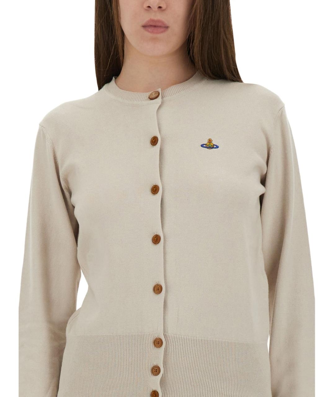 VIVIENNE WESTWOOD Бежевый хлопковый джемпер / свитер, фото 5