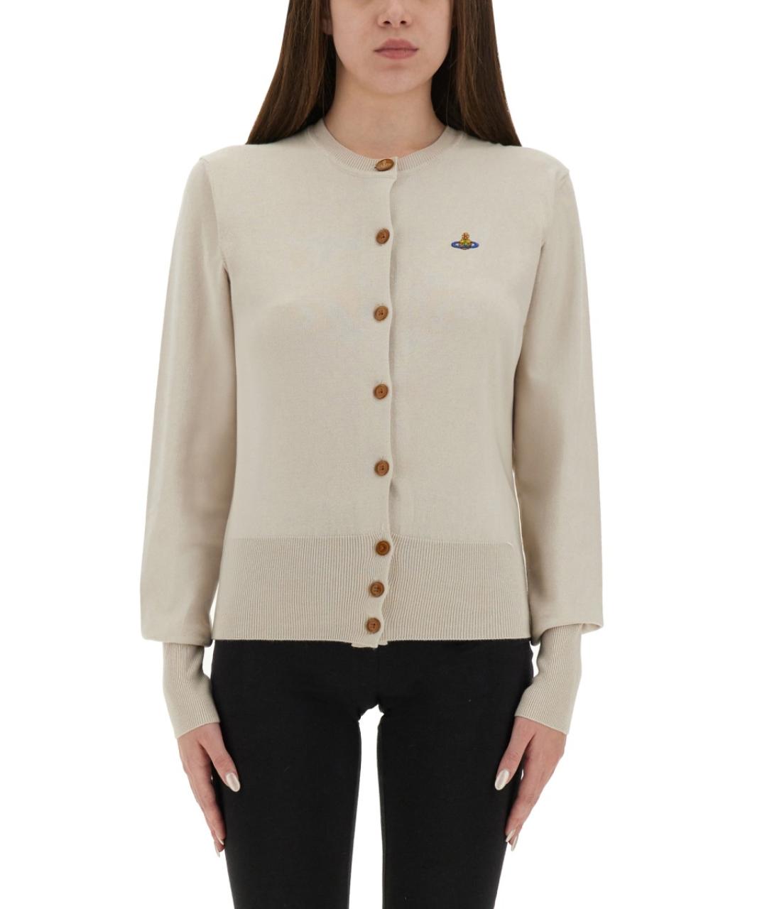 VIVIENNE WESTWOOD Бежевый хлопковый джемпер / свитер, фото 2