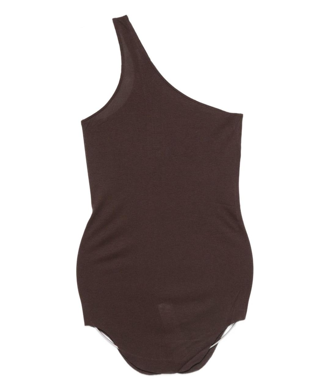 RICK OWENS Коричневая вискозная блузы, фото 1