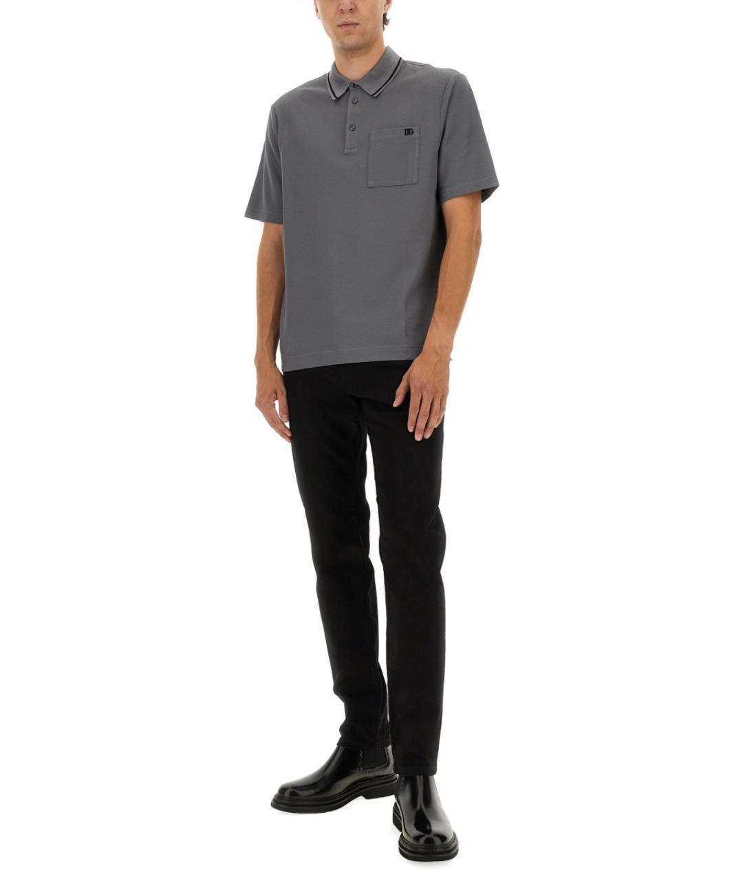 DOLCE&GABBANA Черные хлопковые джинсы скинни, фото 5