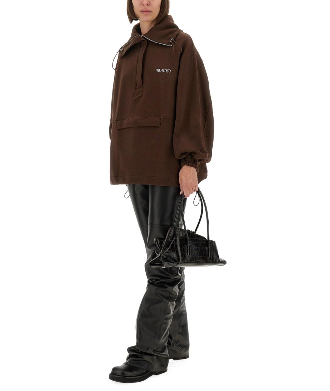 THE ATTICO Коричневая куртка, фото 3