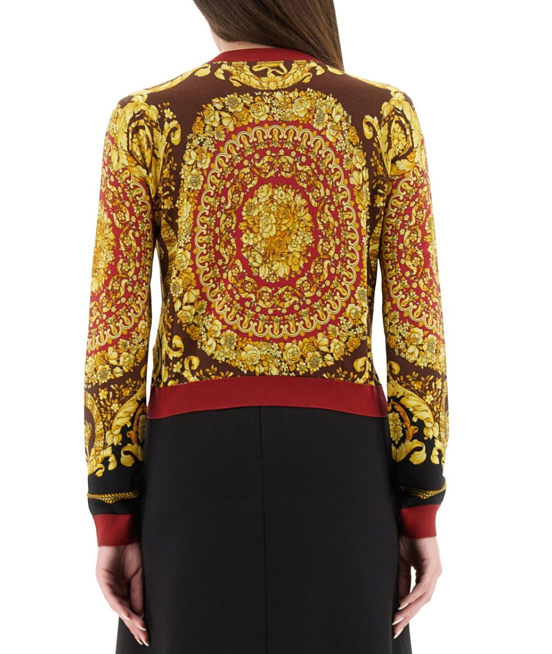 VERSACE Мульти шелковый кардиган, фото 4