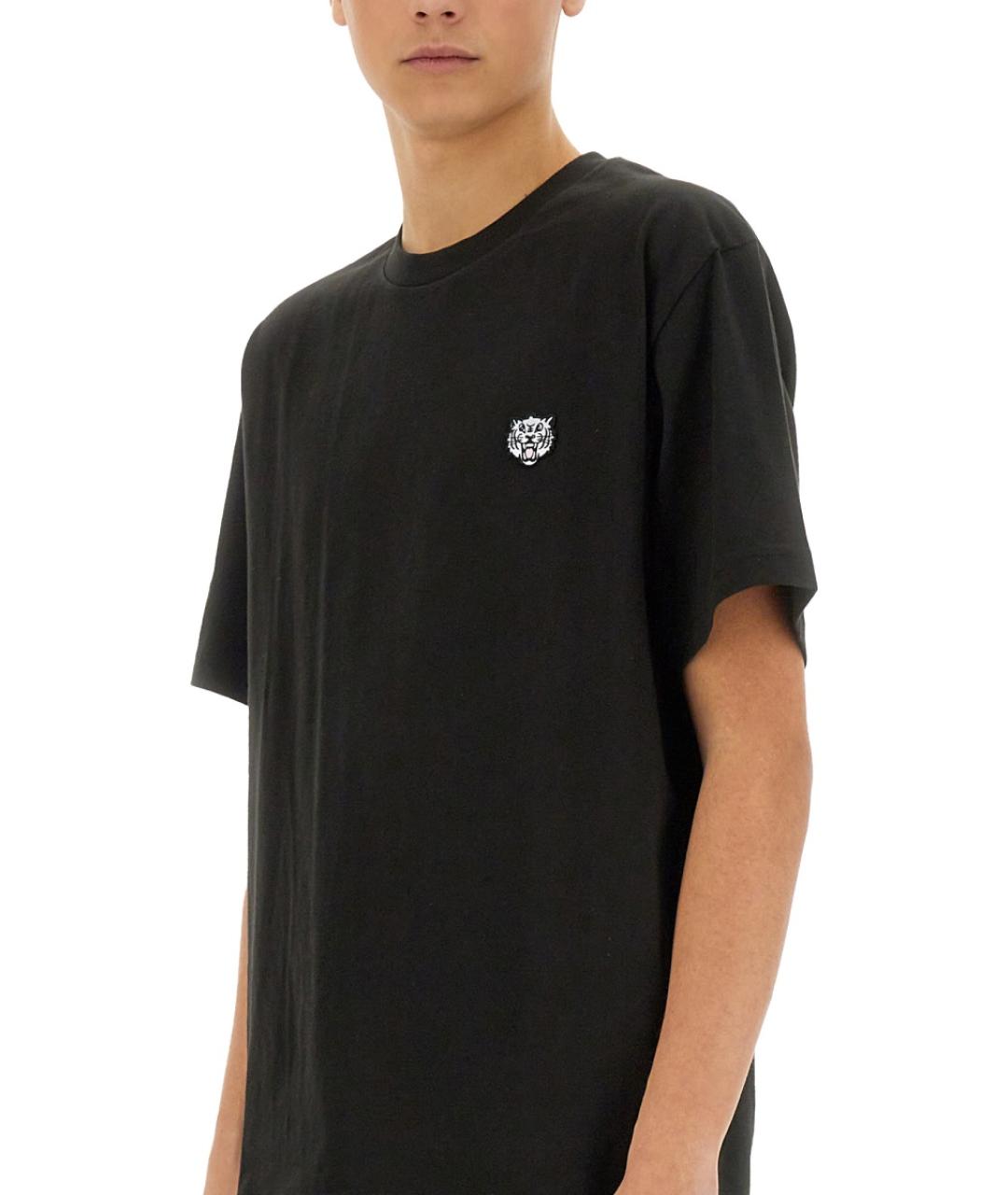 KENZO Черная хлопковая футболка, фото 5