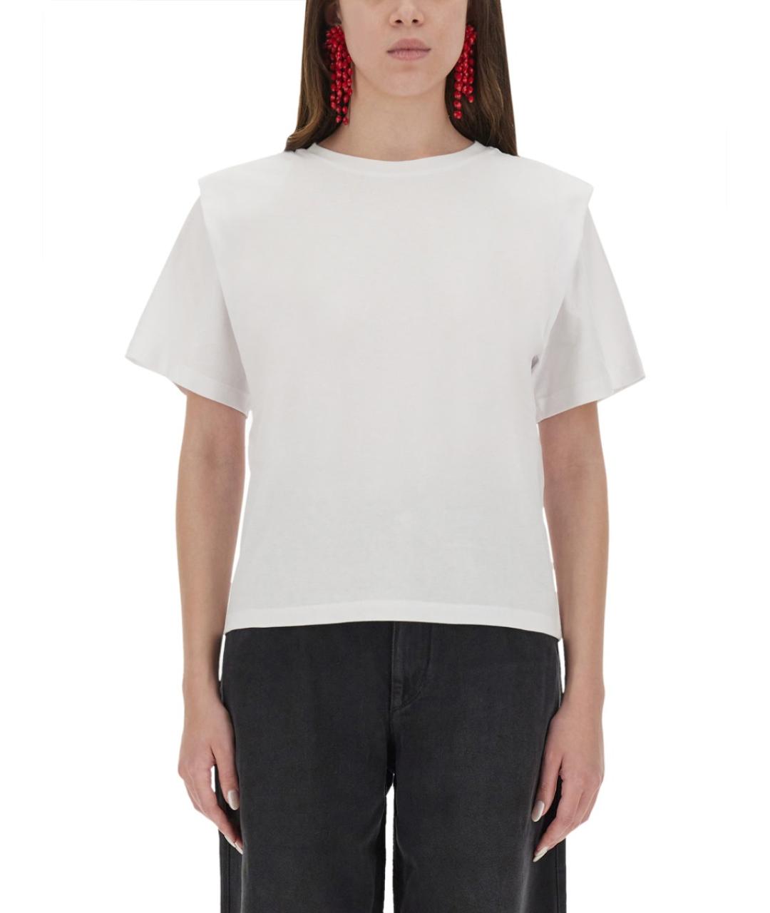ISABEL MARANT Белая хлопковая футболка, фото 2