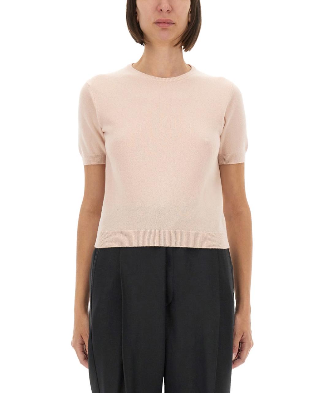 MAISON MARGIELA Розовый шерстяной джемпер / свитер, фото 2