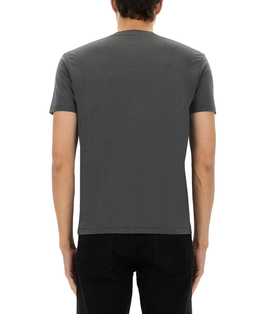 TOM FORD Серая вискозная футболка, фото 4