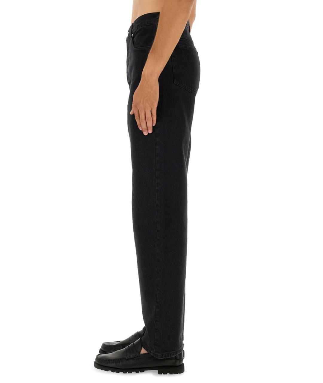 A.P.C. Черные хлопковые прямые джинсы, фото 5