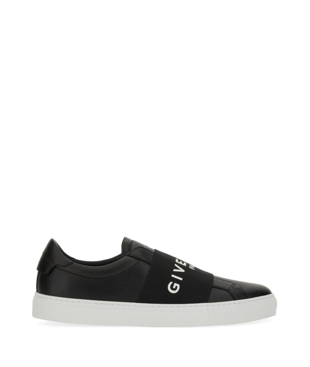GIVENCHY Черные кожаные слипоны, фото 1
