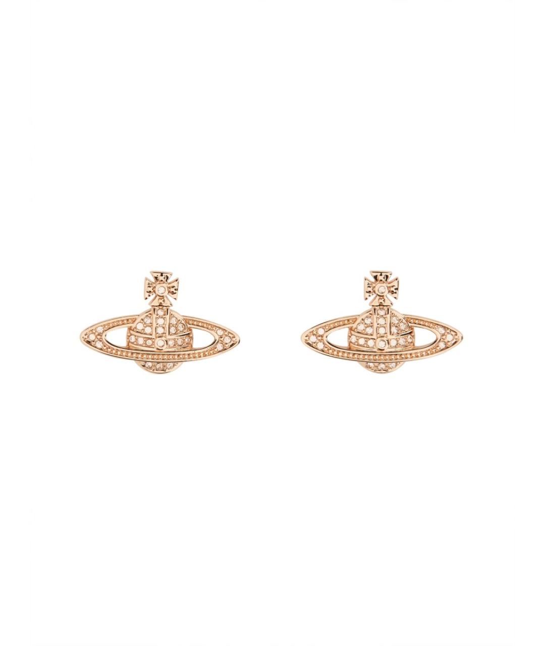 VIVIENNE WESTWOOD Розовые металлические серьги, фото 1