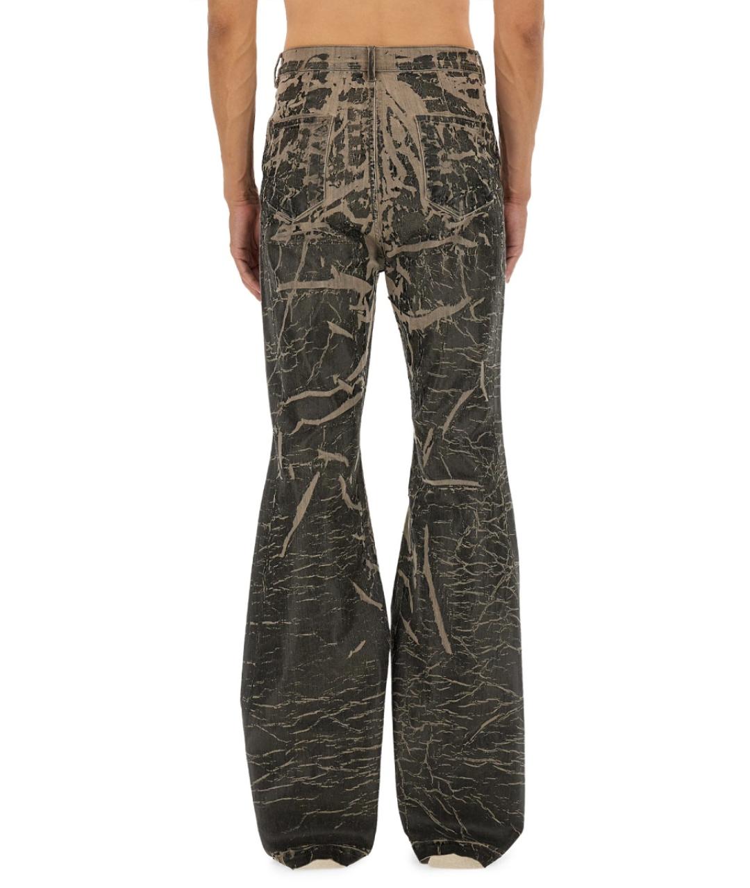 RICK OWENS DRKSHDW Черные хлопковые прямые джинсы, фото 4