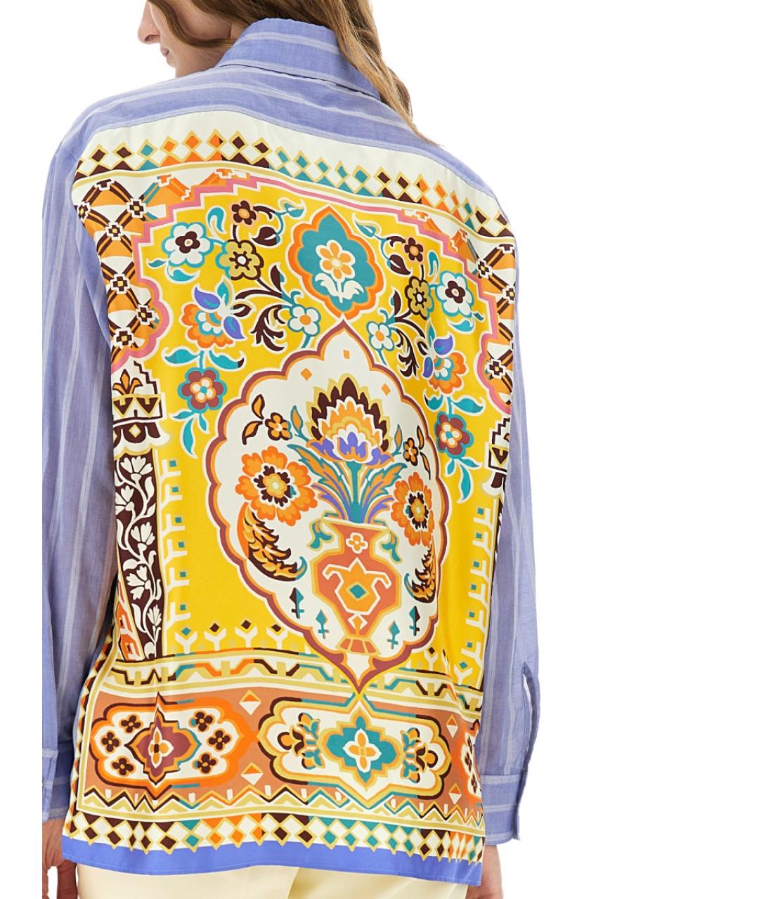 ETRO Синяя хлопковая рубашка, фото 5