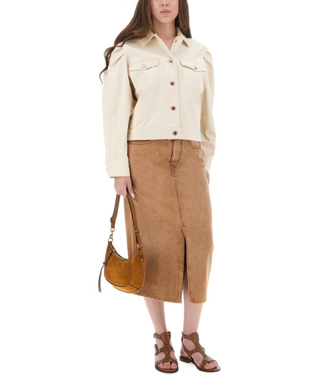 ISABEL MARANT Белый хлопковый жакет/пиджак, фото 3