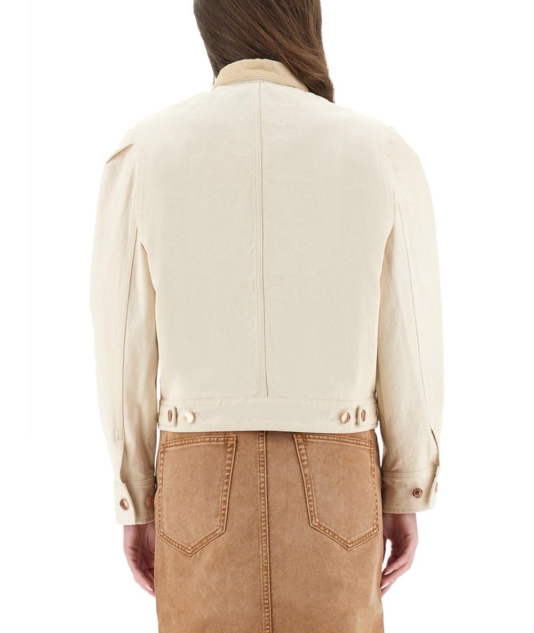 ISABEL MARANT Белый хлопковый жакет/пиджак, фото 4