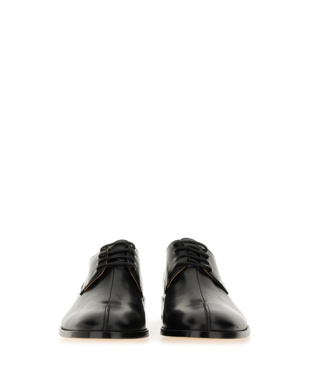 MM6 MAISON MARGIELA Черные кожаные туфли, фото 4