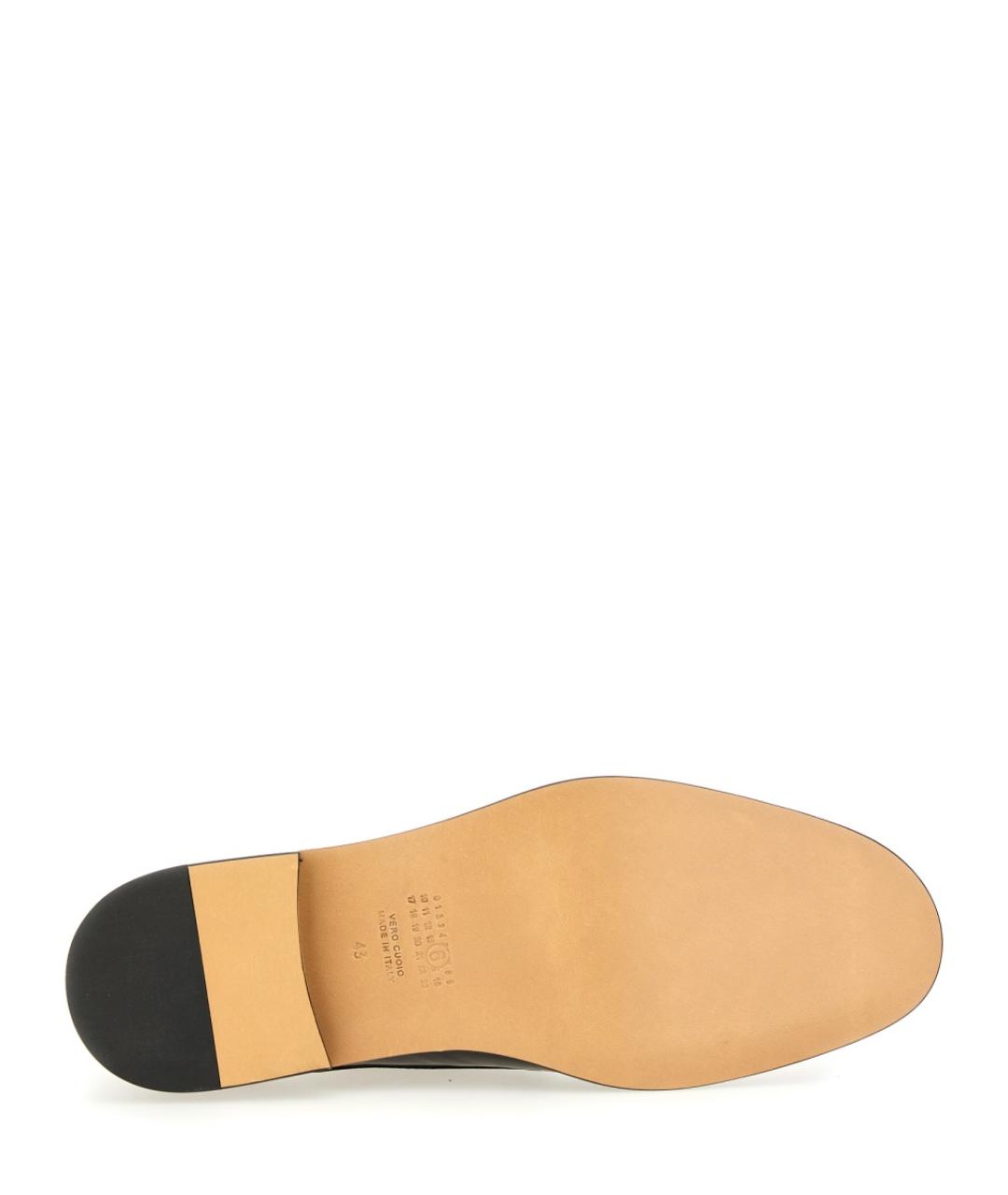 MM6 MAISON MARGIELA Черные кожаные туфли, фото 5
