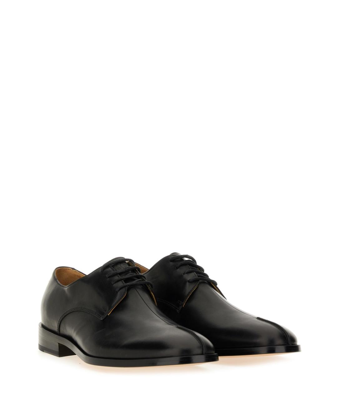 MM6 MAISON MARGIELA Черные кожаные туфли, фото 2