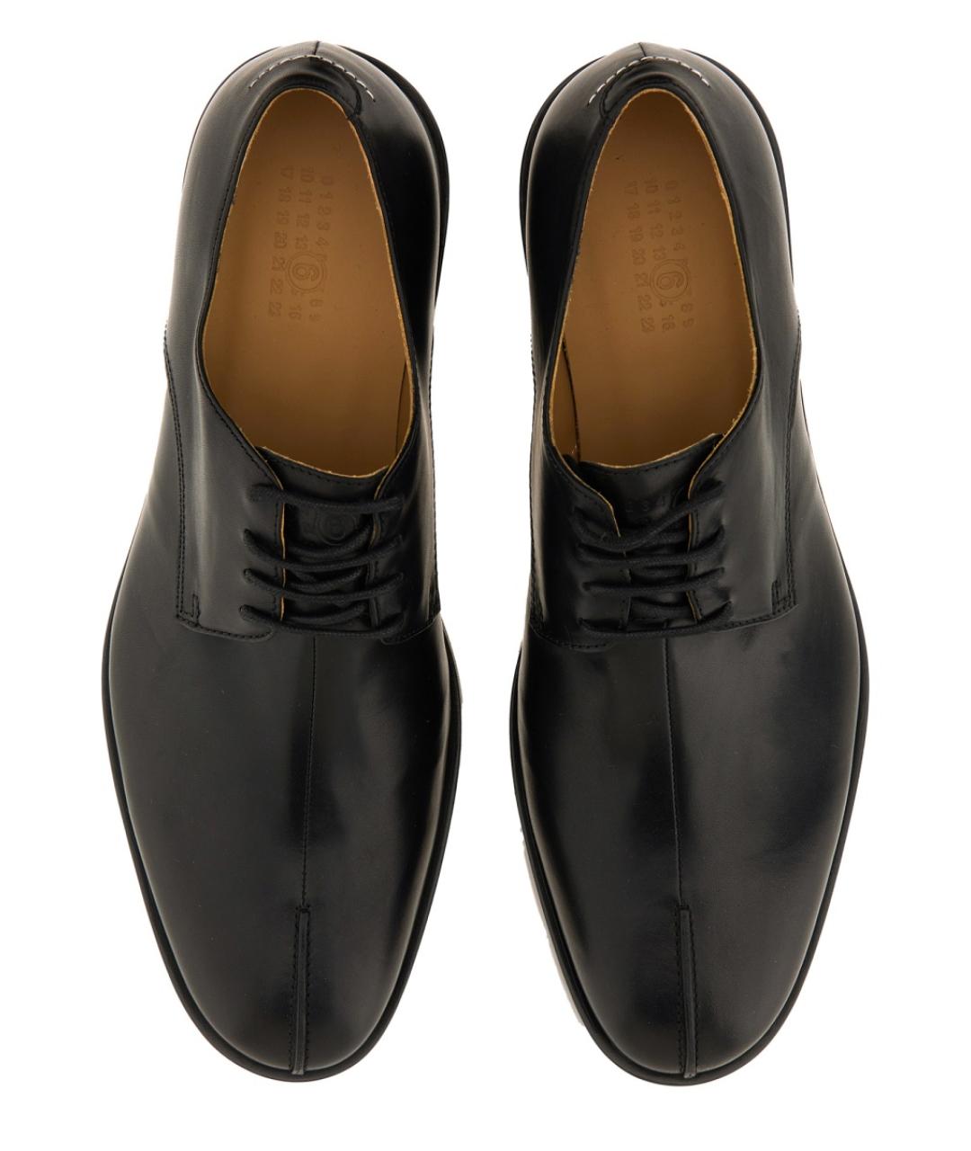 MM6 MAISON MARGIELA Черные кожаные туфли, фото 6