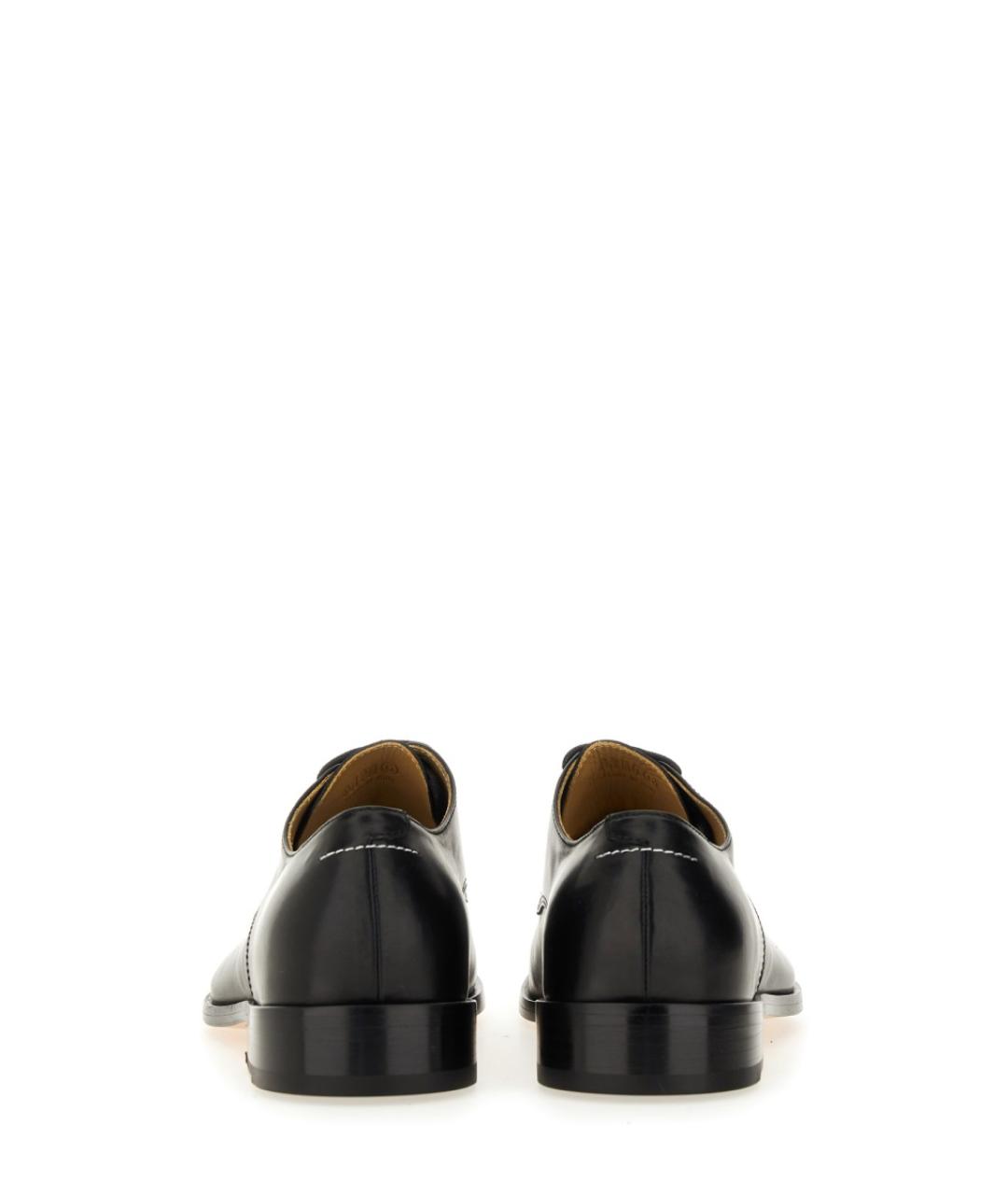 MM6 MAISON MARGIELA Черные кожаные туфли, фото 3